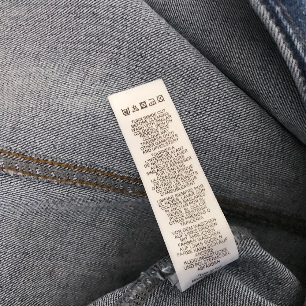 Asos Stretch Denim Jean High Waist Pencil Skirt - Picture 5 of 6